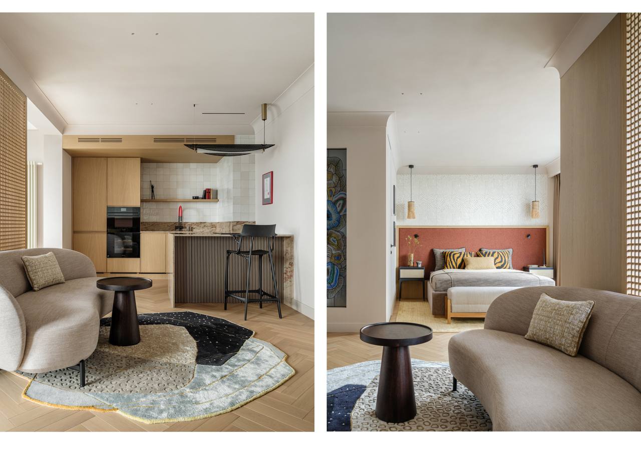 Индийский ковёр из шерсти и арт-шёлка «RIVIERA» STRAY NIGHT